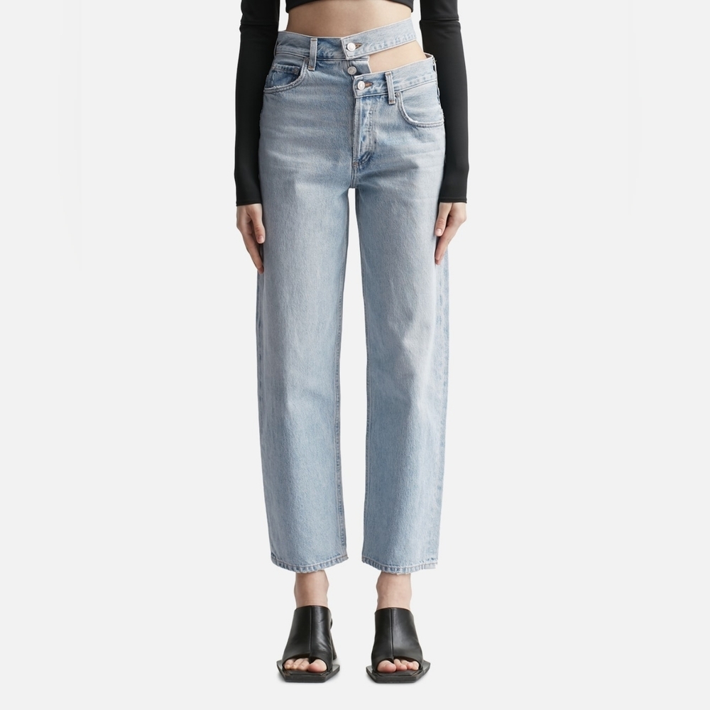 Agolde Broken Waistband Light Blue Jeans Size 26